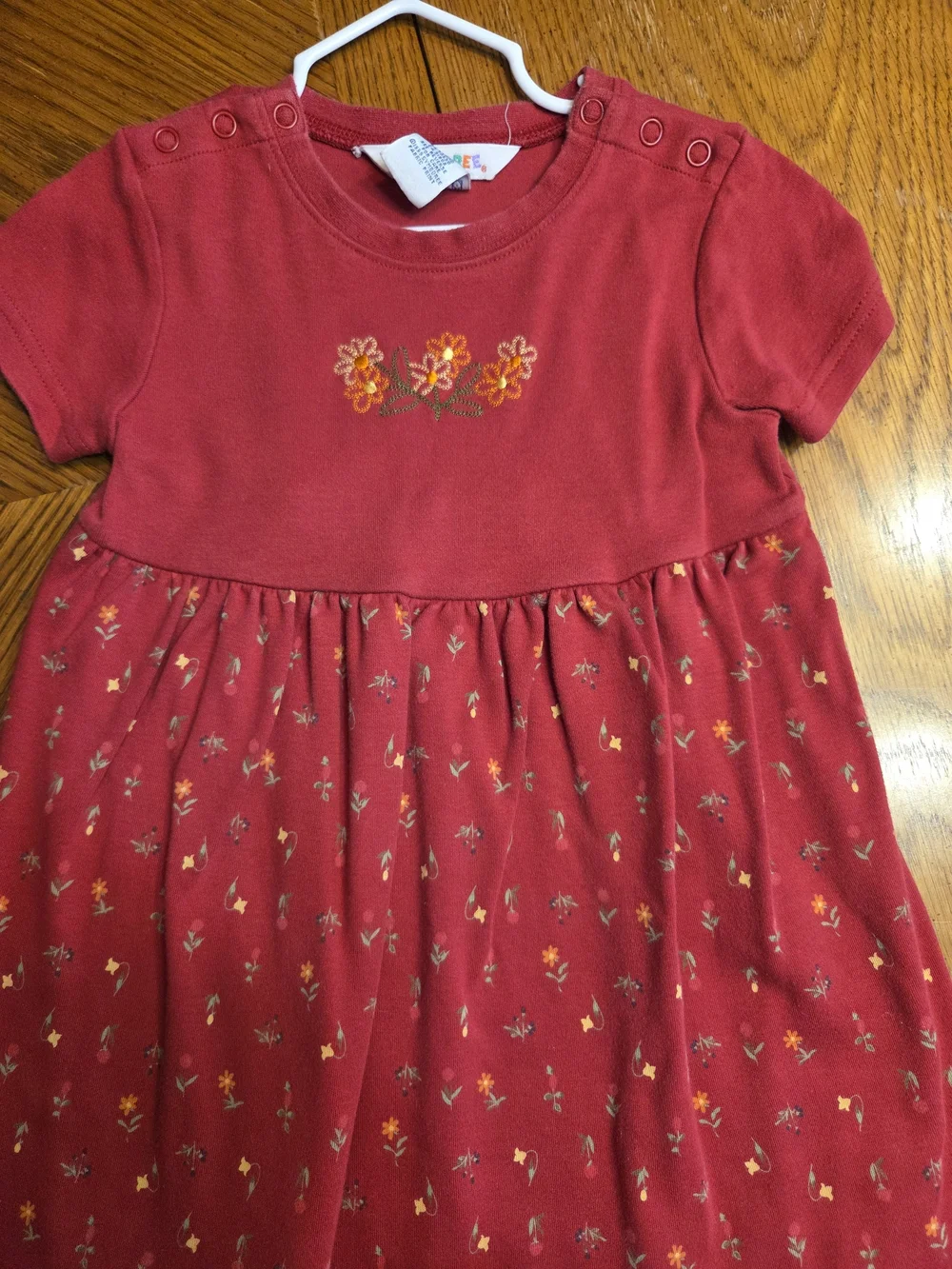 Gymboree Knit Dress with Floral Embroidery